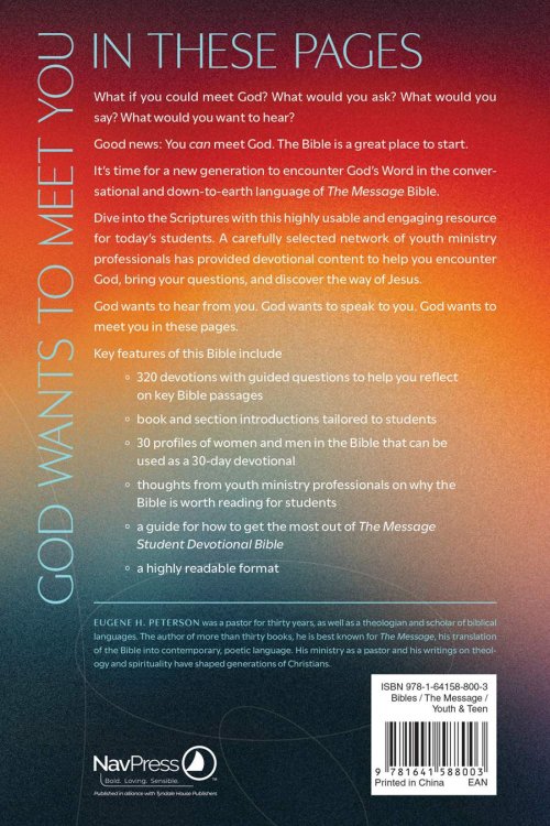 Message Student Devotional Bible (Softcover)