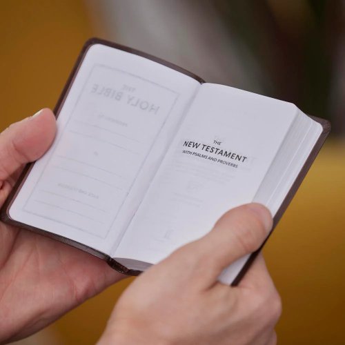 KJV Holy Bible: Pocket New Testament with Psalms and Proverbs, Black Softcover, Red Letter, Comfort Print: King James Version