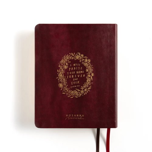 CSB Notetaking Bible, Hosanna Revival Edition, Heidelberg Burgundy LeatherTouch