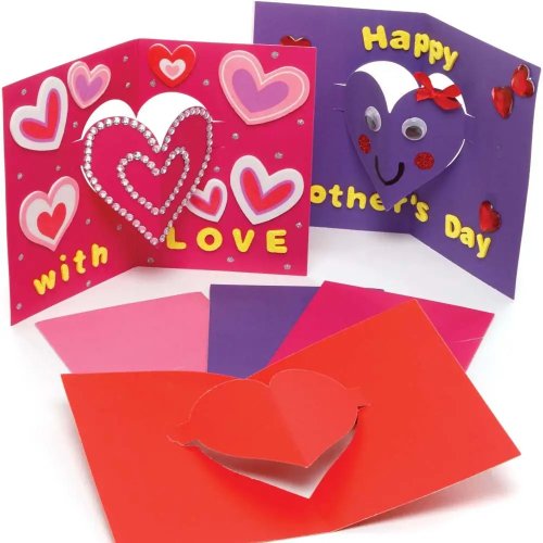 Heart Pop-Out Cards (Pack of 10)