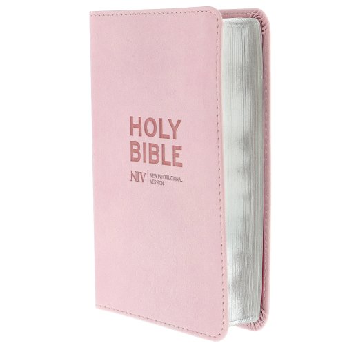 NIV Pocket Bible, Pink, Imitation Leather, Boxed and MAF Bible Donation