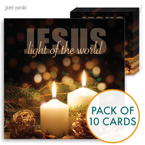 Jesus Light Of The World Luxury Christmas Cards (Pack Of 10)