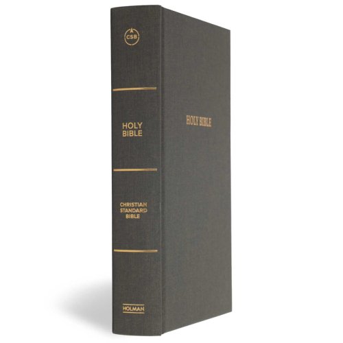 CSB Grace Bible, Charcoal Cloth Over Board (Dyslexia Friendly)