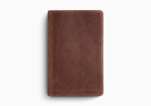 ESV Thinline Bible, Red Letter (Full Grain Leather, Saddle Brown)