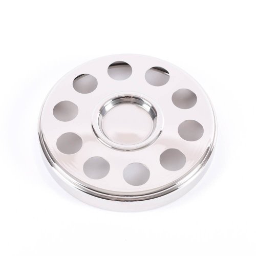 Deluxe Communion Mini Bread Plate Tray & Bread Disc Silver