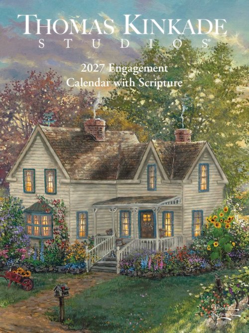 Thomas Kinkade Studios® 2027 Monthly/weekly Engagement Calendar With Scripture