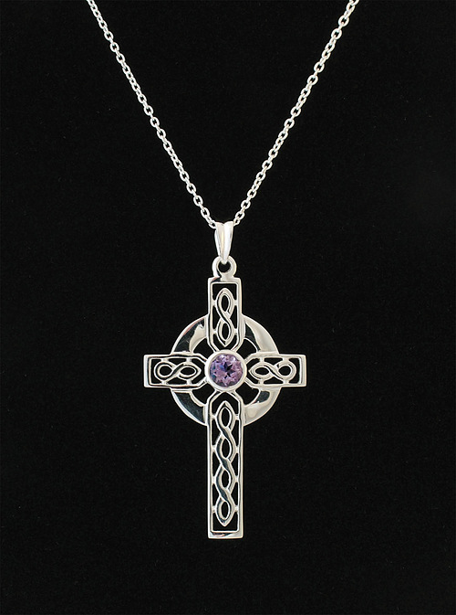 Amethyst Celtic Cross