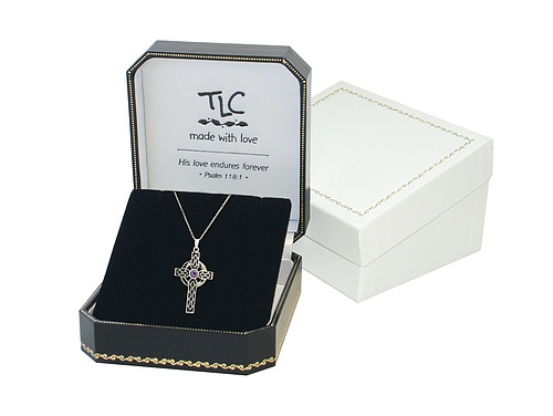 Amethyst Celtic Cross