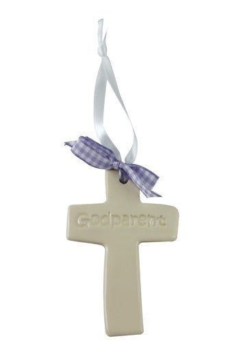 Godparent Ceramic Cross