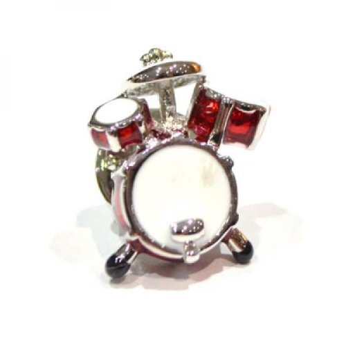 Red Drum Kit Lapel Pin Badge (X2Ajtp46)