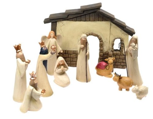 Traditional 11 Piece Nativity Set