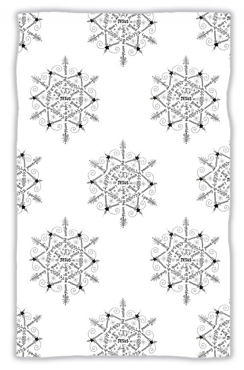 Meghan Earle Christmas Snowflake Tea Towel