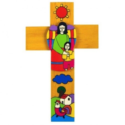 Boy with Guardian Angel Cross