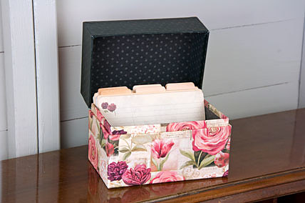 Summer Garden - Recipe Box