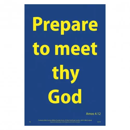 Waterproof Scripture Poster - Am. 4.12
