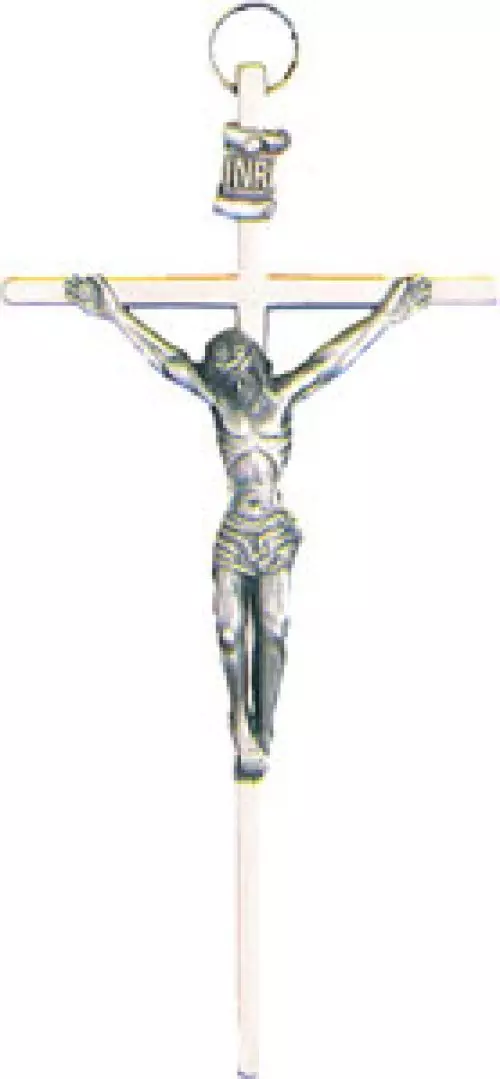Metal Crucifix 4 1/4 inch