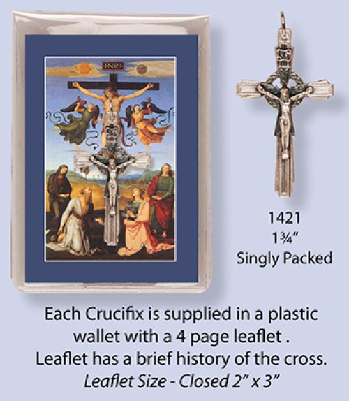 1 3/4" Crucifix with Prayer Leaflet