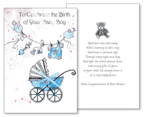 Congratulations On Your Baby Boy - Single Card