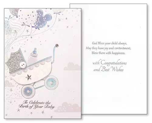 Baby Congratulations Card/3 Dimensional