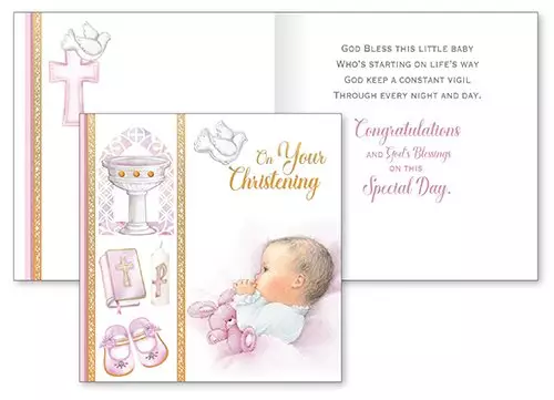 Card/Baby Girl Christening