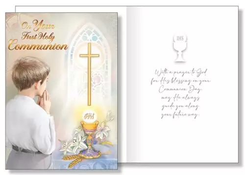 Boy's Communion Card