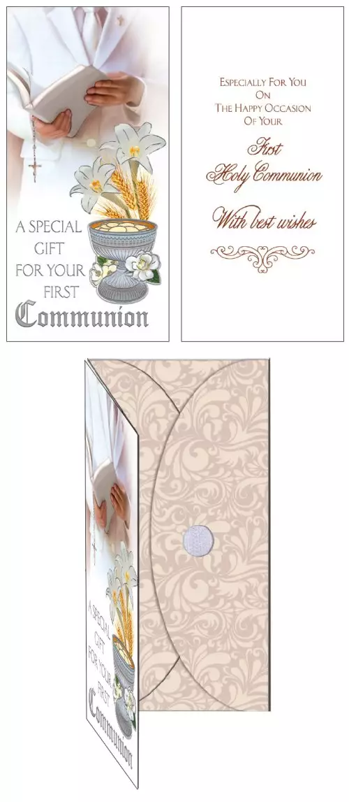 Communion Hand Crafted Boy - Gift Card