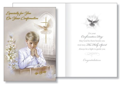 Boy's Confirmation Card