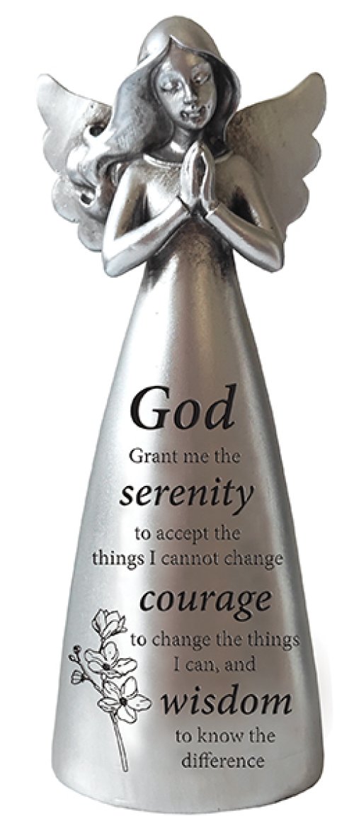 5" Serenity Prayer Resin Message Angel