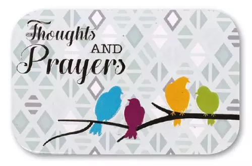 Thoughts and Prayers Tin Prayer Box with Memo Pad and Pencil