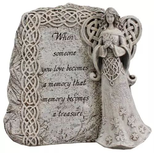 Resin Grave Statue/8 3/4 inch Celtic Angel