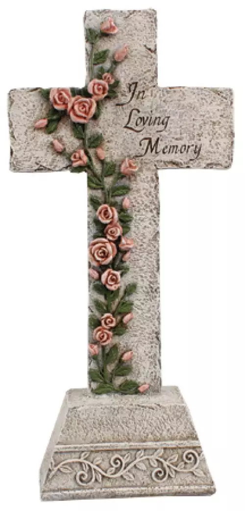 Resin Grave Cross/13 3/4 inch Standing