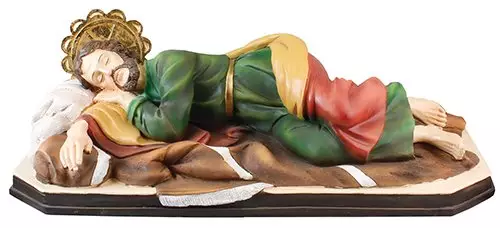 Resin/Fibreglass Statue/Coloured/Sleeping Joseph 24 inch