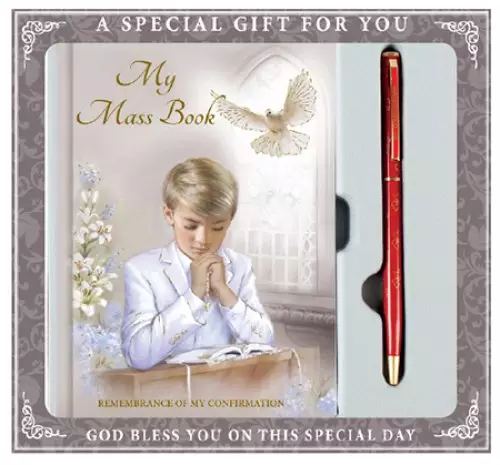 Confirmation Gift Set/Boy Book & Pen