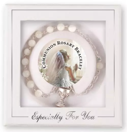 Communion Mother of Pearl Rosary Bracelet