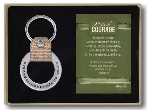 Man of Courage Key Ring