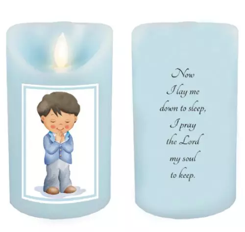 LED Candle/Scented Wax/Timer/Praying Boy