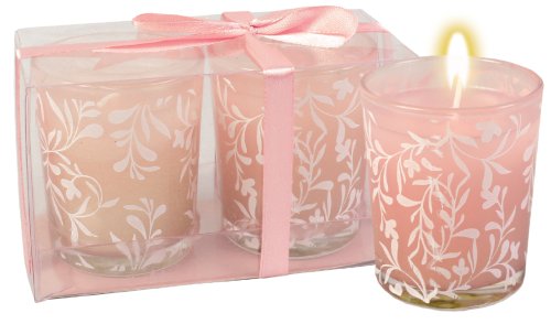 Pink Room Scenter Candle Glass Jar Set