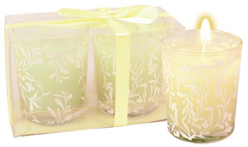 Yellow Room Scenter Candles in Glass Jars