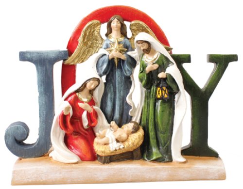 6 3/4" Joy Resin Nativity