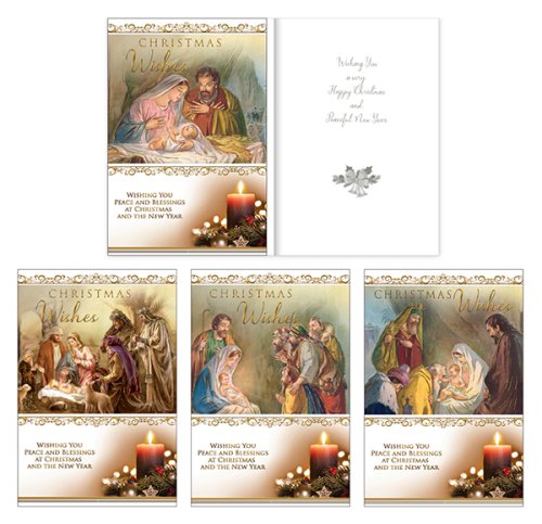 Gold Stamped Christmas Box - Box of 12