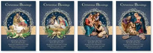 Christmas Blessings Box of 18 Christmas Cards