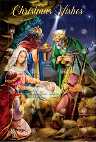 Advent Calendar Card with Easel
