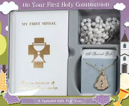 White Symbolic Communion Gift Set