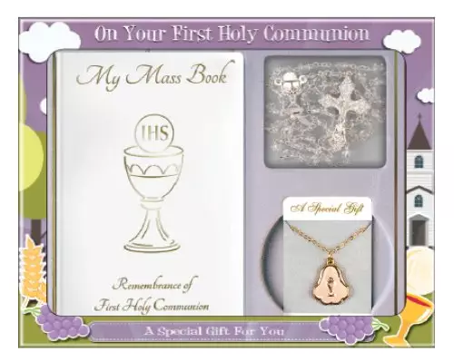 White Communion Gift Set
