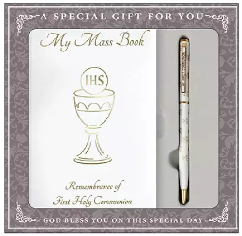 Girl's Pen & Book Communion Gift Set