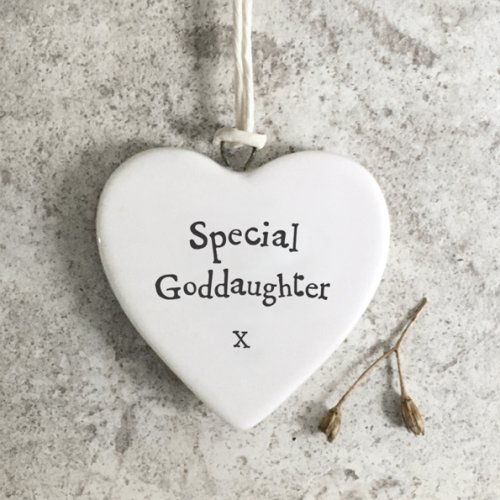 Special Goddaughter Procelain Heart