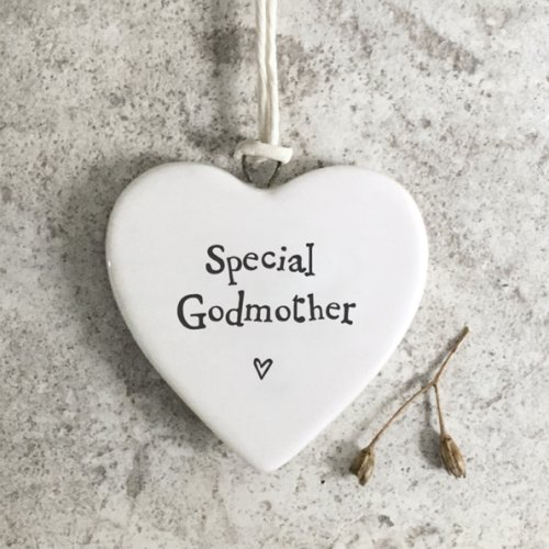 Special Godmother Porcelain Heart