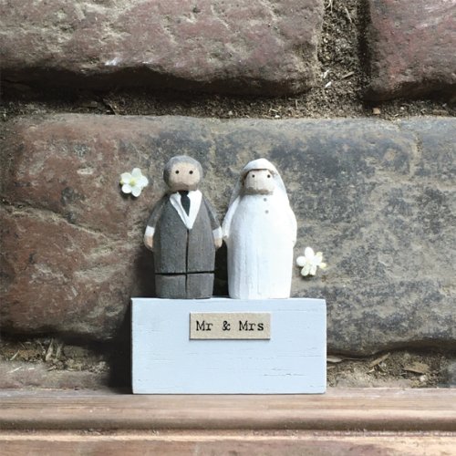Small Bride and Groom Ornament