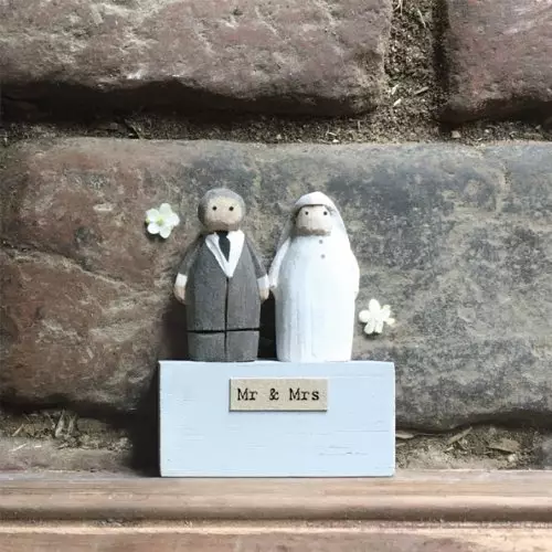 Small Bride and Groom Ornament