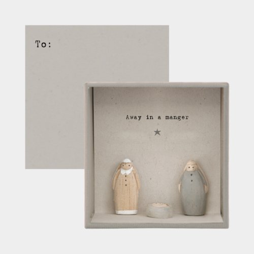 Away in a Manger Boxed Card